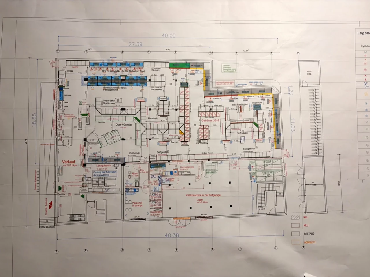 Gebäudeplan als Ausgangspunkt der Projektvisualisierung
