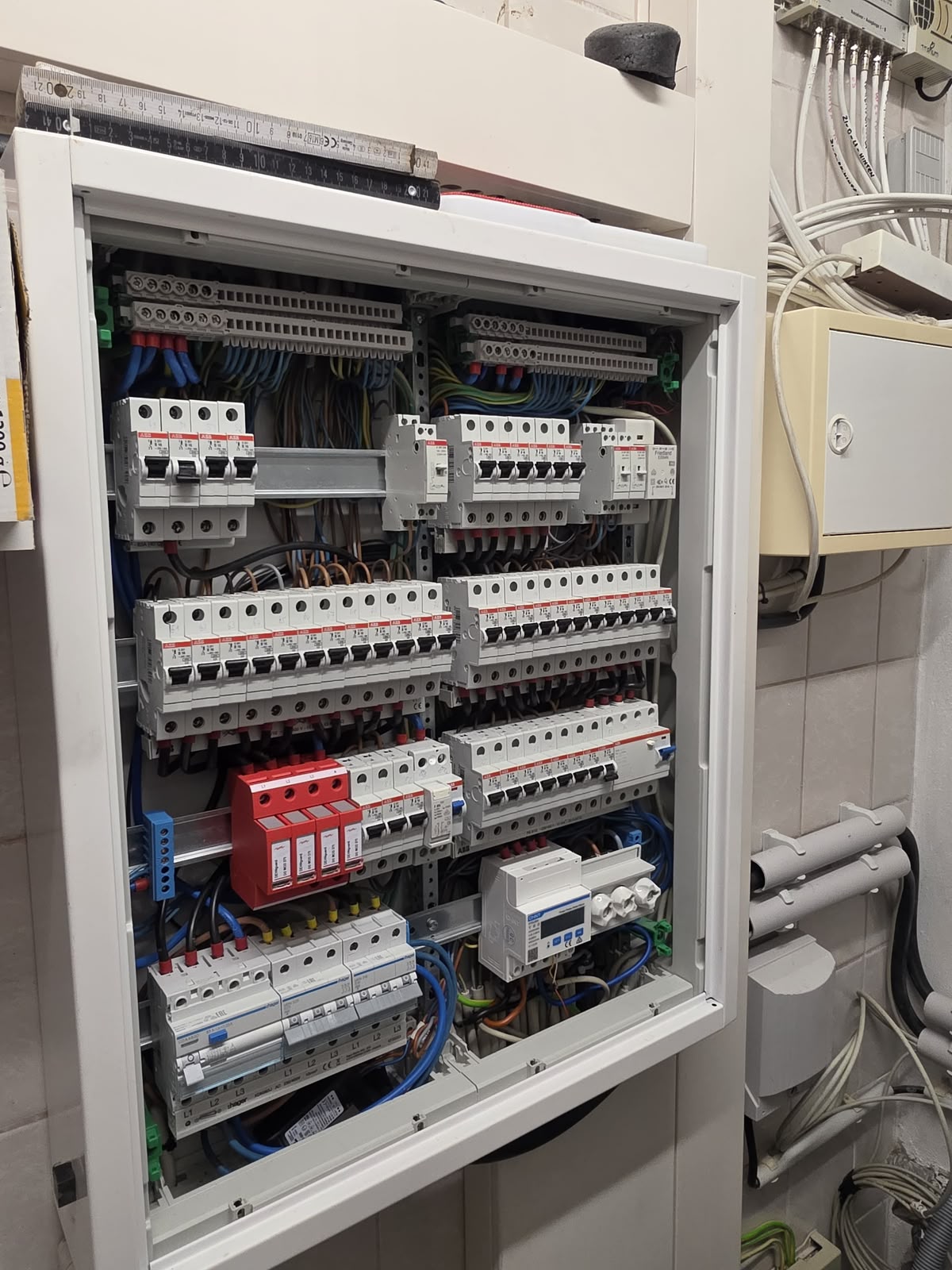 Arbeiten an einem Zählerkasten